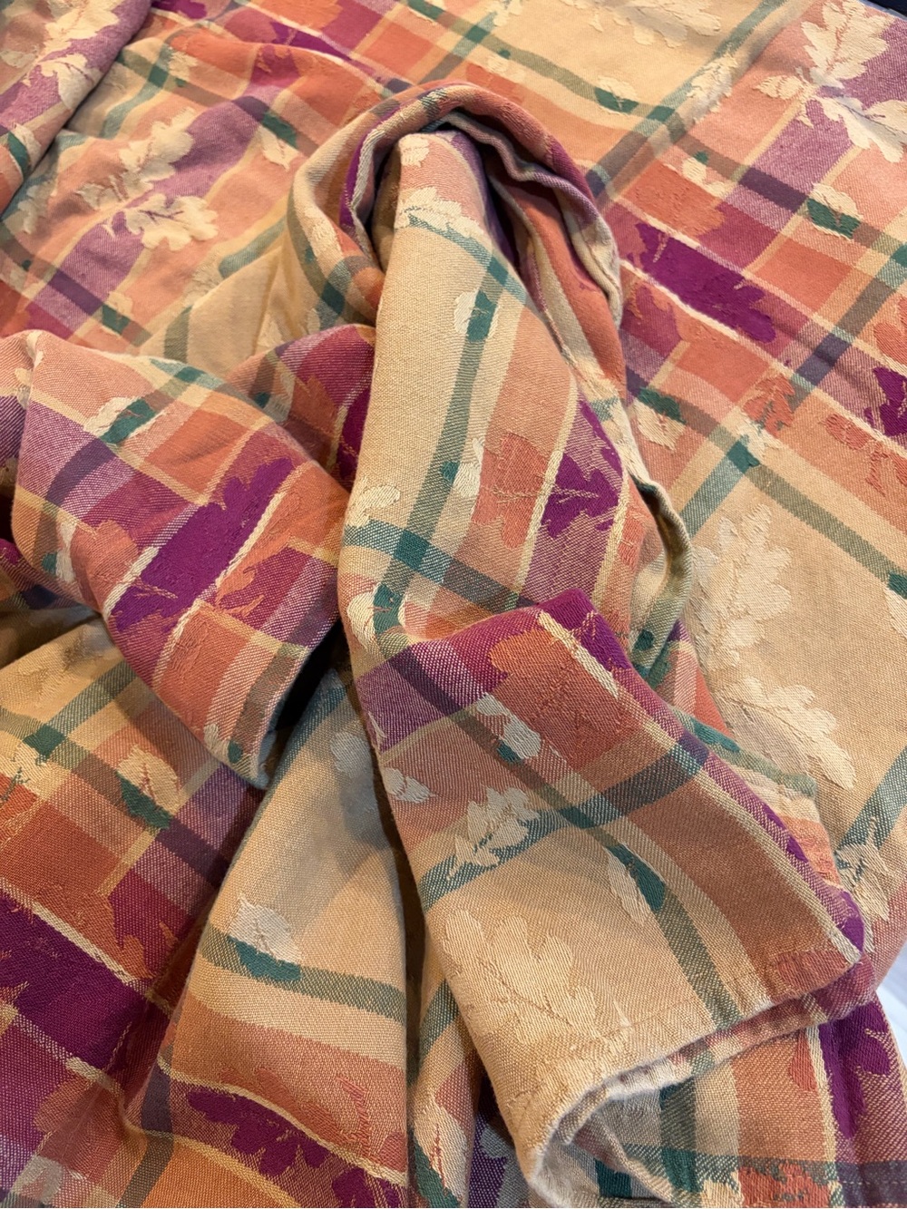 Fall fabric tablecloth